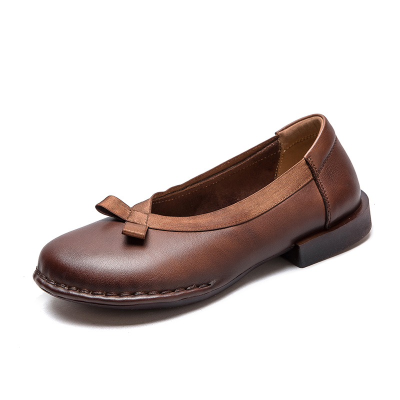 Womens Heels - 2.5cm Cow Genuine Leather Ethnic Autumn
