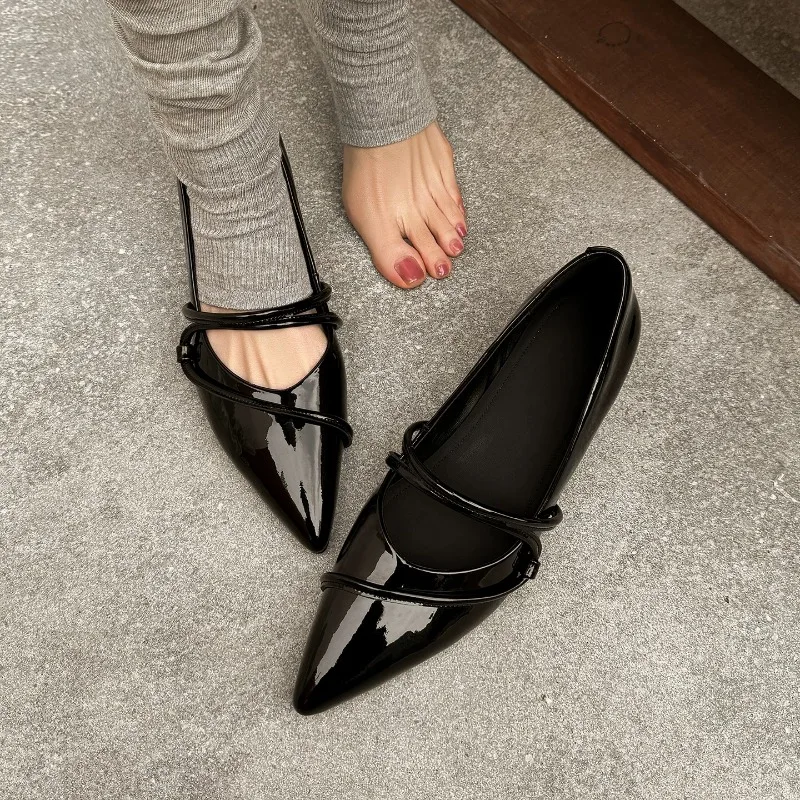 Womens Heels - Silver leather high-heeled shoes women's pointed-toe