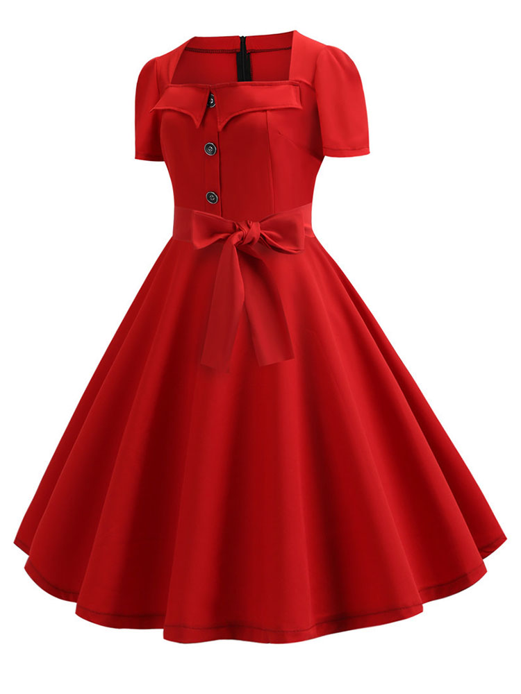 Women Summer Dress Elegant Ret - Women'S Red Formal Wear ulasan dan harga