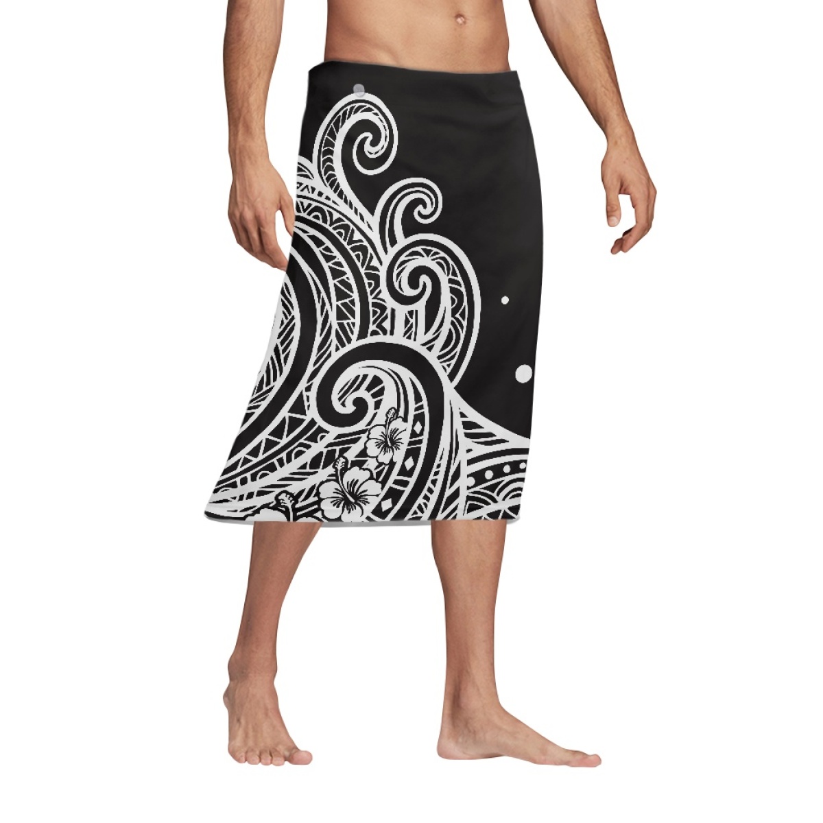 Samoan Polynesian Tapa Black T - Formal Dress ulasan dan harga