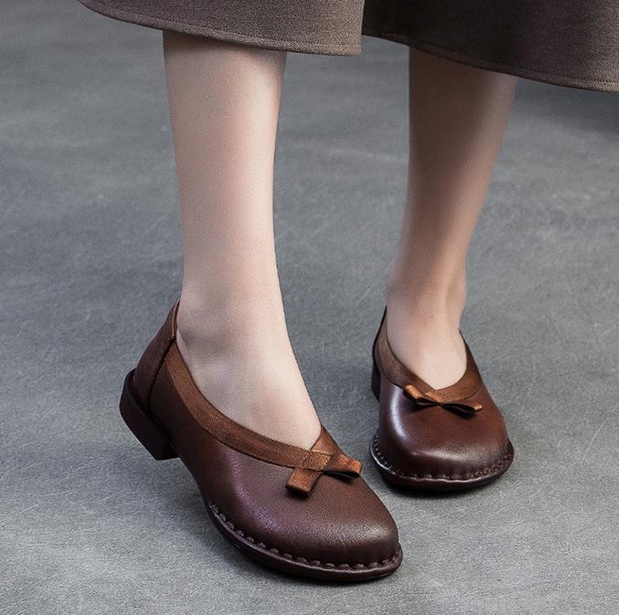 2.5cm Cow Genuine Leather Ethn - Womens Heels ulasan dan harga