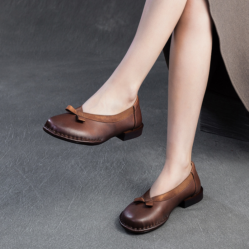 2.5cm Cow Genuine Leather Ethn - Womens Heels ulasan dan harga