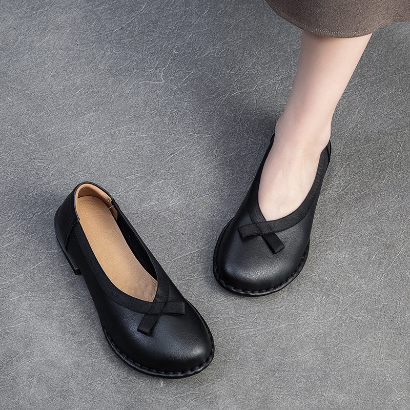 2.5cm Cow Genuine Leather Ethn - Womens Heels ulasan dan harga
