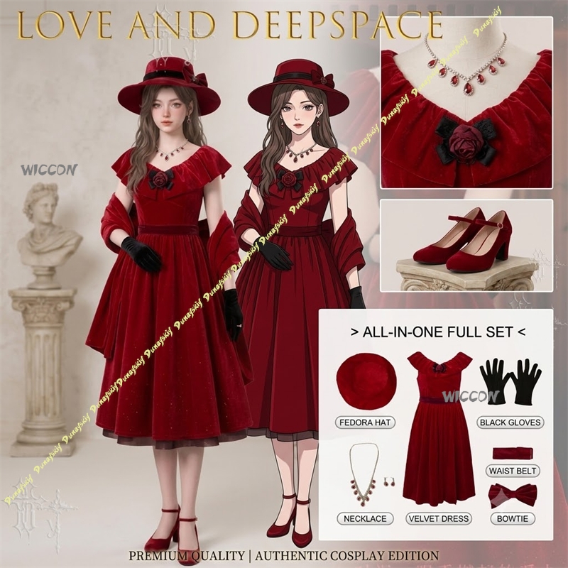 Burning Wine Ashes Shadow Cosp - Evening Gown ulasan dan harga