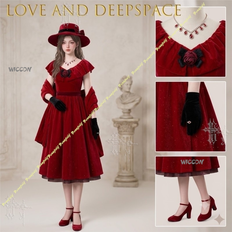 Burning Wine Ashes Shadow Cosp - Evening Gown ulasan dan harga