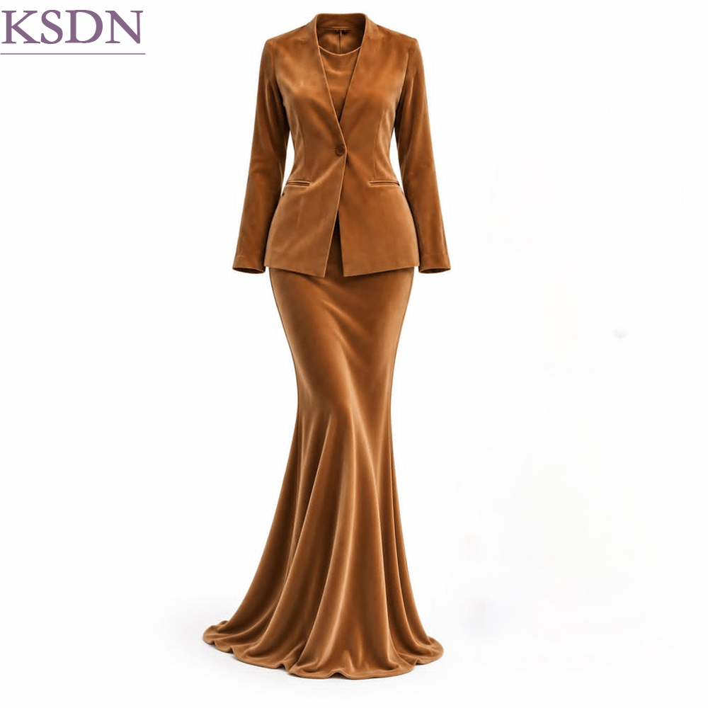Fashion Velvet Women's Suits D - Formal Skirt ulasan dan harga