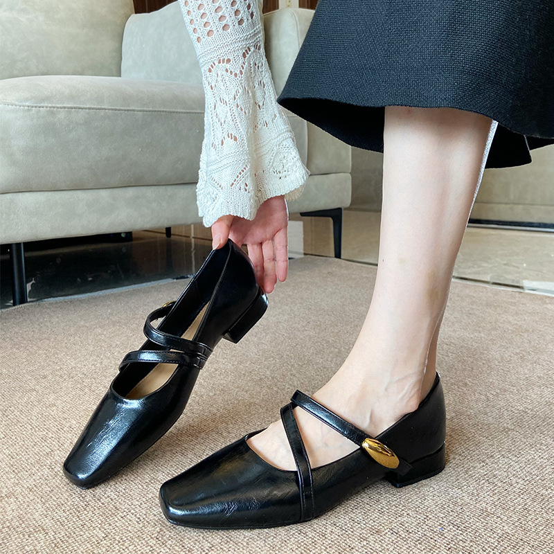 Women's Shoes Fashion Square T - Pump Heel Block ulasan dan harga