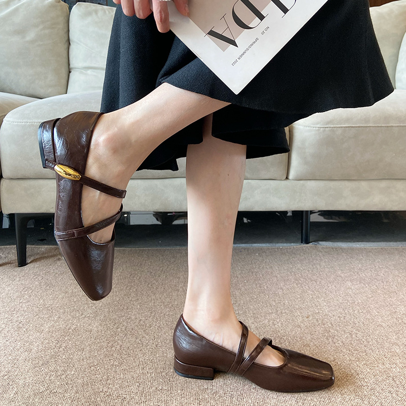 Women's Shoes Fashion Square T - Pump Heel Block ulasan dan harga