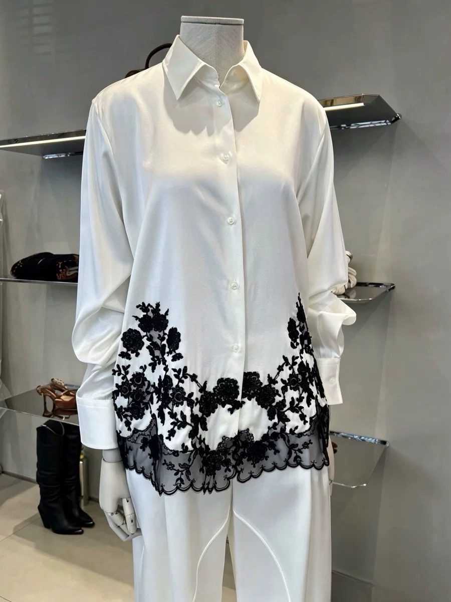 High Quality Silk Satin Women' - Silk Blouse ulasan dan harga