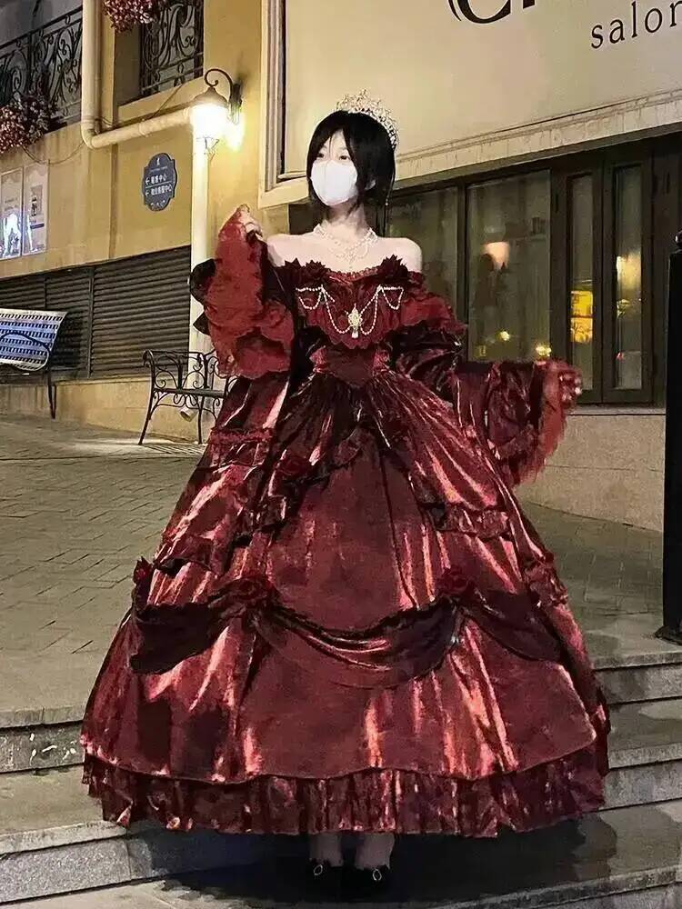 Beauty Princess Dress Red Loli - Formal Skirt ulasan dan harga