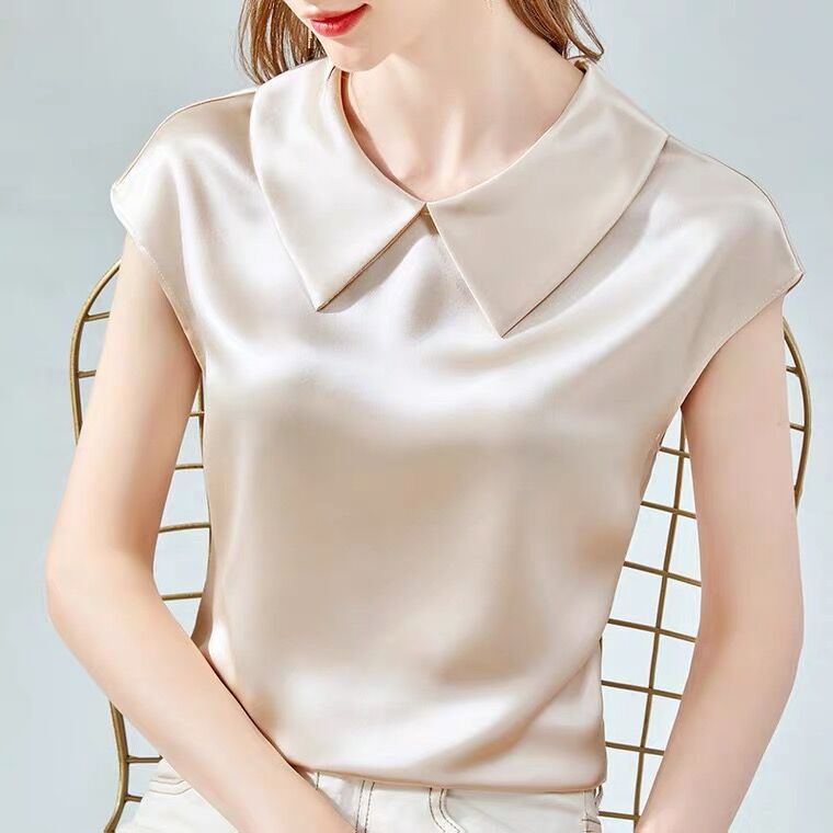 Camisas De Mujer Elegant Ice S - Silk Blouse ulasan dan harga