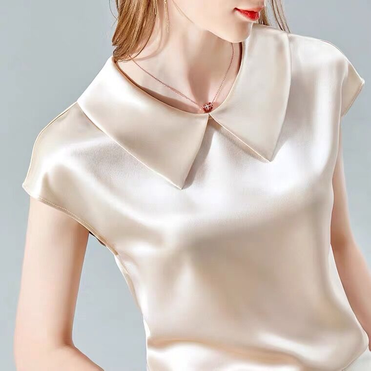 Camisas De Mujer Elegant Ice S - Silk Blouse ulasan dan harga