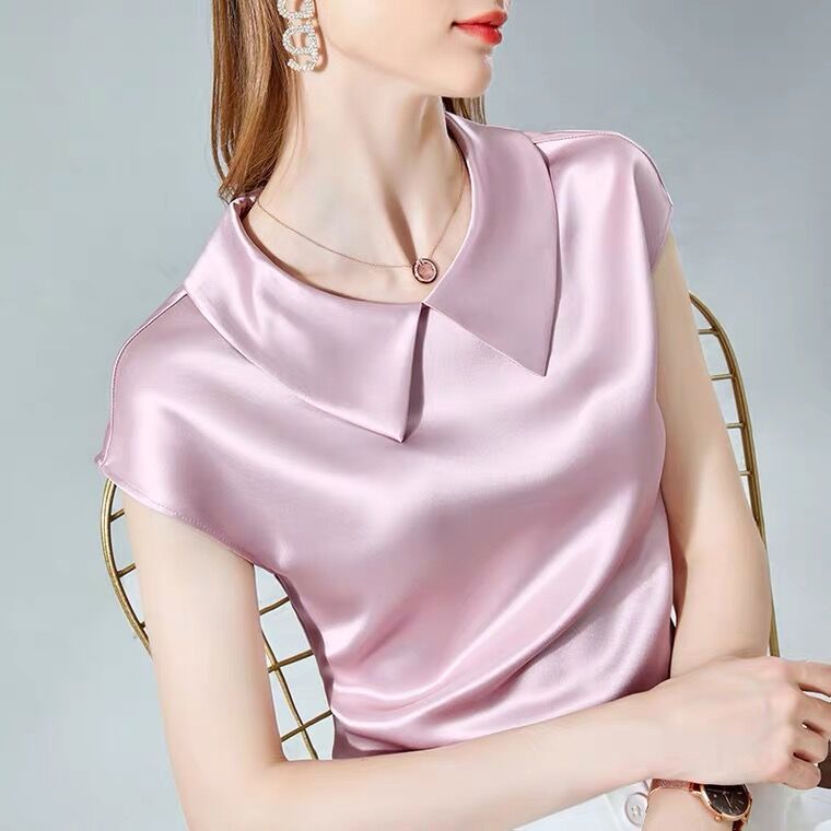 Camisas De Mujer Elegant Ice S - Silk Blouse ulasan dan harga