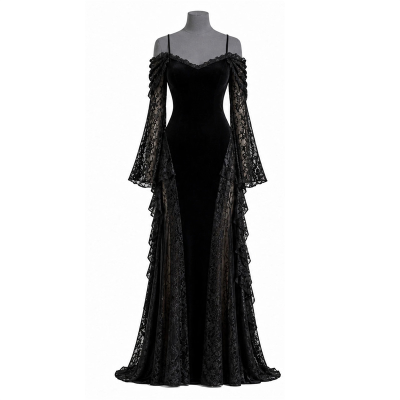 Halloween Witch Queen Cosplay  - Evening Gown ulasan dan harga