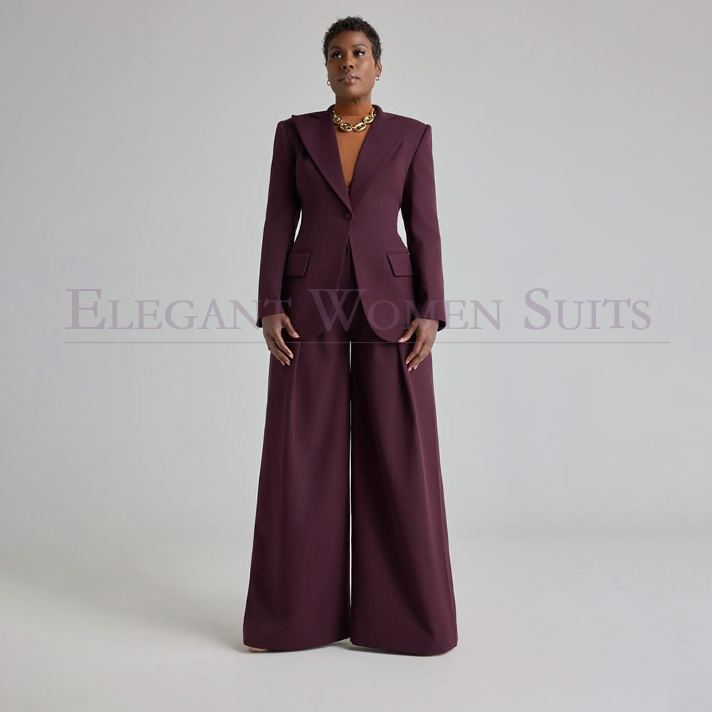 Bespoke Women's Suits Wide Leg - Womens Blazer ulasan dan harga
