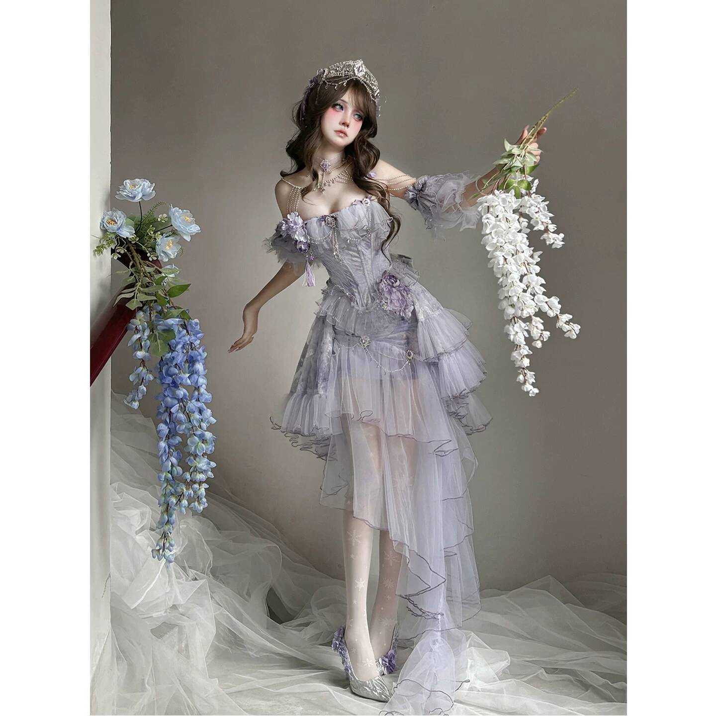 Violet Poetry Fog Lolita Dress - Formal Dress ulasan dan harga
